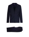 Manuel Ritz Notched-lapel Single-breasted Suit In Black