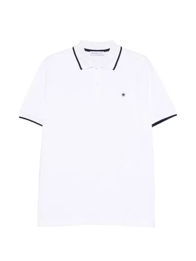 Manuel Ritz Poloshirt Mit Kontrastdetail In White