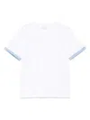 Manuel Ritz Contrasting-trim T-shirt In White