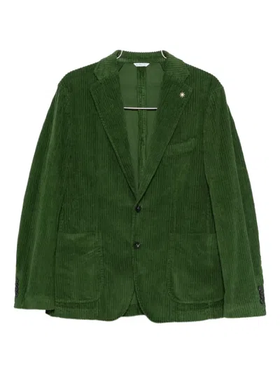 Manuel Ritz Corduroy Blazer In Green