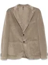 Manuel Ritz Corduroy Blazer In Nude