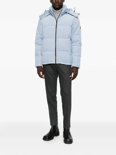 Manuel Ritz Corduroy Padded Jacket In Blue