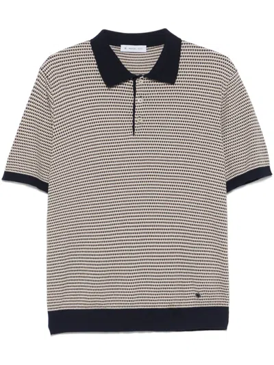 Manuel Ritz Cotton Polo Shirt In Blue