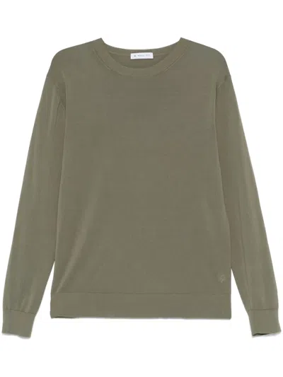 Manuel Ritz Cotton Sweater In Green