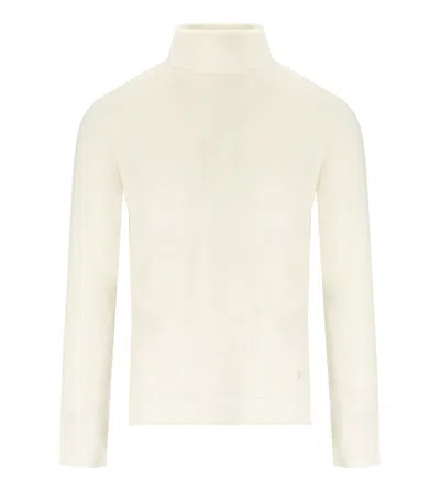 Manuel Ritz Cream Turtleneck Jumper In White