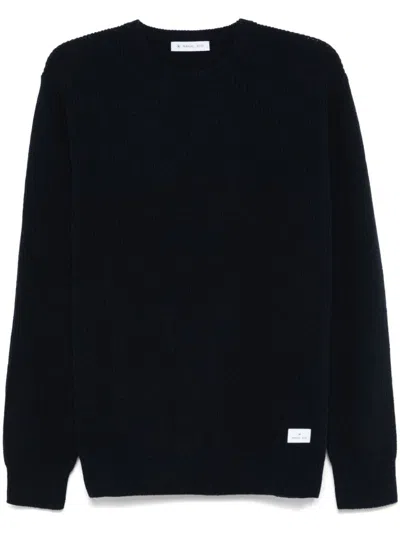 Manuel Ritz Crew-neck Sweater In Blue