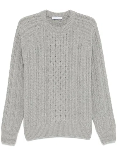 Manuel Ritz Crew-neck Sweater In Grey