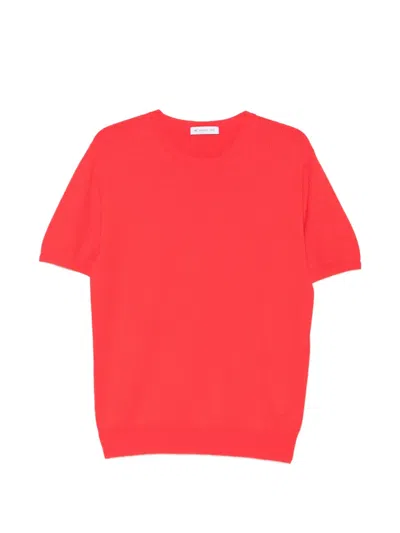 Manuel Ritz T-shirt Mit Rundem Ausschnitt In Red