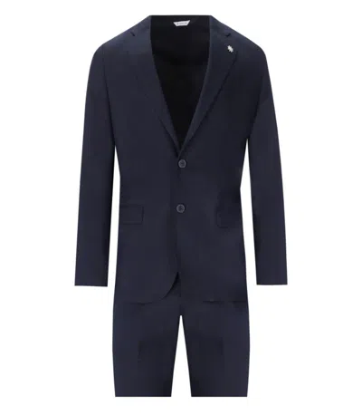 Manuel Ritz Dark Blue Single-breasted Suit
