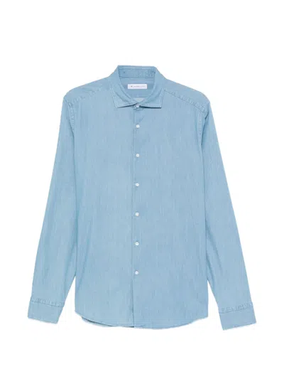 Manuel Ritz Denim Shirt In Blue