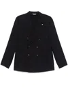 Manuel Ritz Double-breasted Blazer In Black