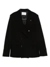 Manuel Ritz Double-breasted Blazer In Black