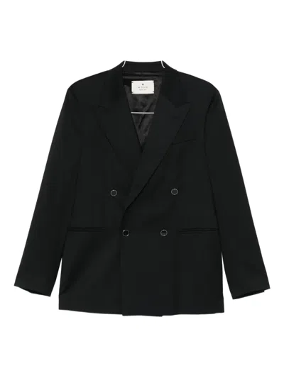 Manuel Ritz Double-breasted Blazer In Black