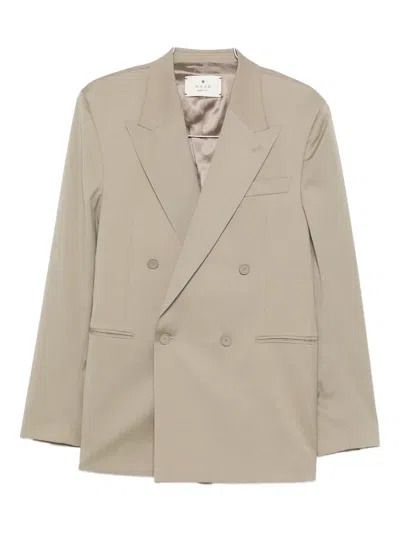 Manuel Ritz Double-breasted Blazer In Neutral