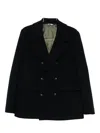 Manuel Ritz Double-breasted Coat In Black