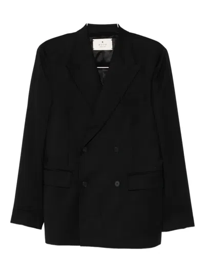 Manuel Ritz Double-breasted Suit In Black
