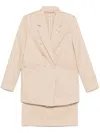 Manuel Ritz Double-breasted Suit In Nude