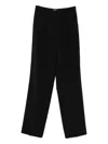 Manuel Ritz Double-pleat Wool Trousers In Black