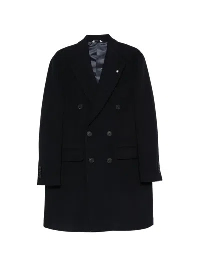 Manuel Ritz Double-breasted Coat In Animal Print