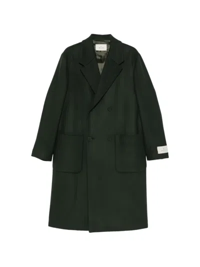 Manuel Ritz Double-breasted Coat In Green
