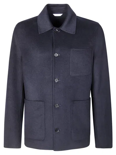 Manuel Ritz Double-breasted Jacket With Structured Silhouette And Tailored Fit In Transparent