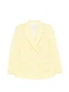 Manuel Ritz Double-breasted Jacket In Yellow