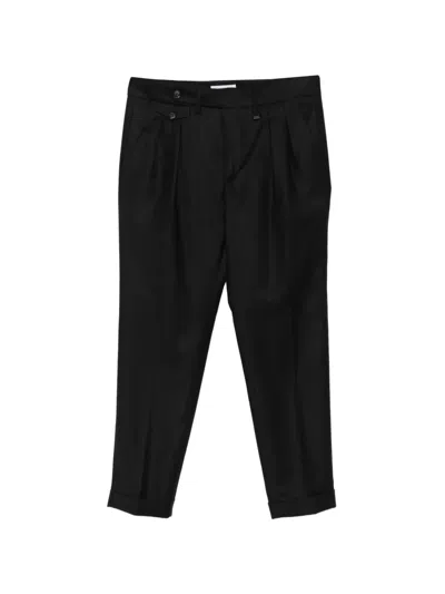 Manuel Ritz Double-pleat Trousers In 블랙