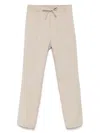 Manuel Ritz Drawstring Chinos In Neutrals