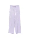 Manuel Ritz Drawstring Trousers In Purple