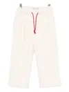 Manuel Ritz Drawstring Trousers In White
