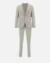 Manuel Ritz Single-breasted Suit In Gray