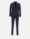 Manuel Ritz Midnight Blue Stretch Wool Suit In Blue