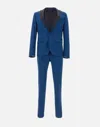 Manuel Ritz Three-piece Formal Suit In Blue