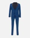 Manuel Ritz Three-piece Formal Suit In Blue