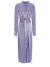 Manuel Ritz Shirt Dress  In Glicine