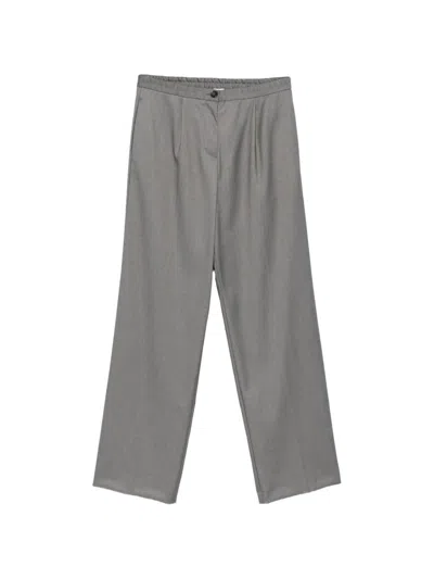 Manuel Ritz Elasticated-waist Trousers In Gray