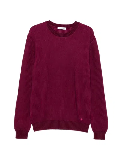 Manuel Ritz English-rib Knit Sweater In Pink