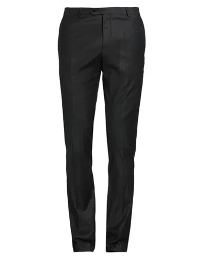 Manuel Ritz Evening Man Pants Black Size 36 Virgin Wool, Viscose, Elastane