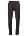 Manuel Ritz Evening Man Pants Dark Brown Size 36 Polyester, Viscose, Elastane In Black