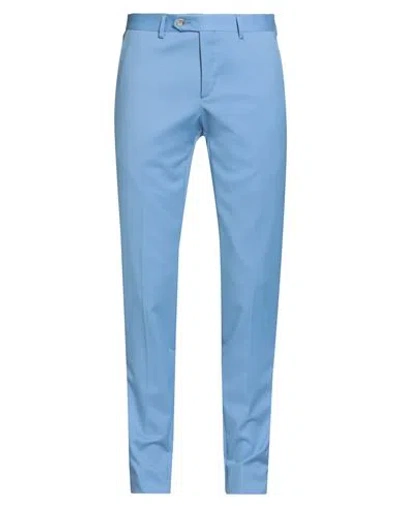 Manuel Ritz Evening Man Pants Light Blue Size 36 Virgin Wool