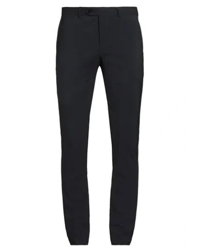 Manuel Ritz Evening Man Pants Midnight Blue Size 36 Virgin Wool, Elastane In Black