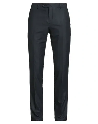 Manuel Ritz Evening Man Pants Navy Size 34 Polyester, Viscose, Elastane In Blue
