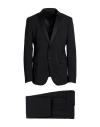 Manuel Ritz Evening Man Suit Black Size 36 Virgin Wool, Elastane In Black