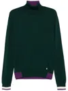 Manuel Ritz Fine-knit Sweater In Green