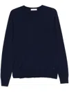 Manuel Ritz Fine-knit Sweatshirt In Blue