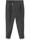 MANUEL RITZ FLANNEL DOUBLE-PLEAT TROUSERS