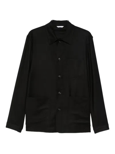 Manuel Ritz Flannel Shirt Jacket In Black