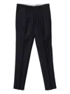 Manuel Ritz Flannel Trousers In Blue