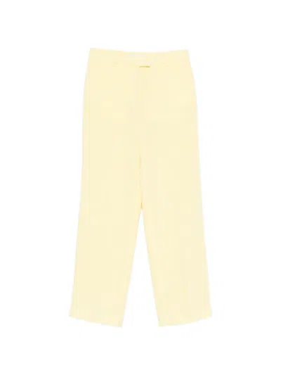 Manuel Ritz Flat-front Trousers In Brown