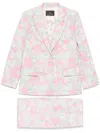 Manuel Ritz Floral-print Suit In Pink